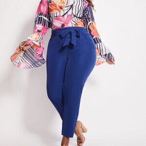 26- Sash Tie High Waist Skinny Pant
